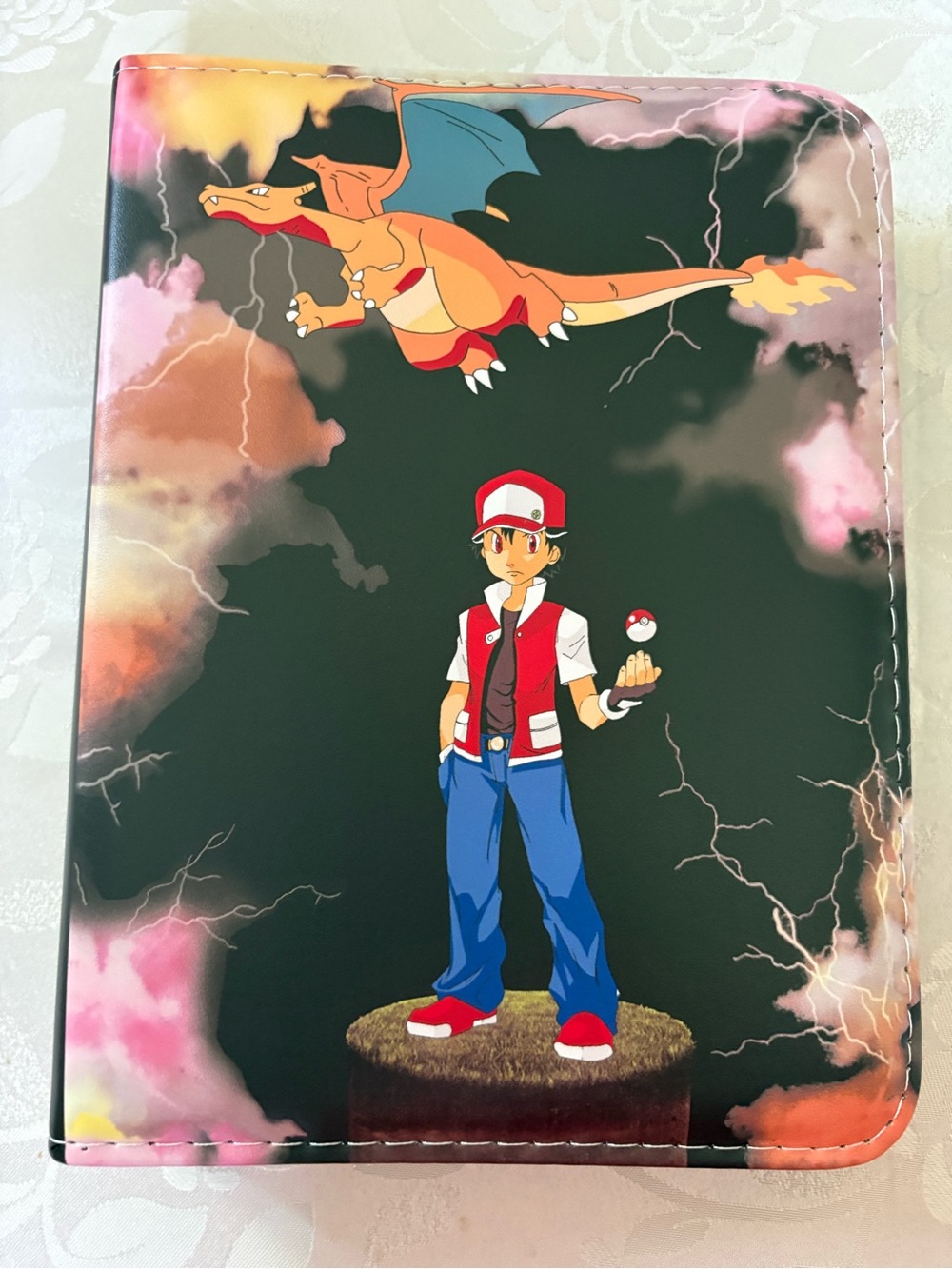 Pokemon Trading Card Binder with 50 sleeves, zip closure and wrist strap New